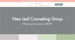 Desktop Screenshot of newleafcounselinggroup.com